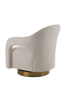 Beige Swivel Accent Armchair | OROA Modern Worley | Oroatrade.com