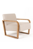 Beige Linen Accent Chair | OROA Modern Sada | Oroatrade.com