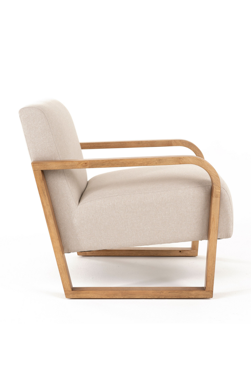 Beige Linen Accent Chair | OROA Modern Sada | Oroatrade.com