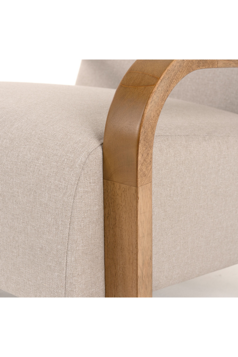 Beige Linen Accent Chair | OROA Modern Sada | Oroatrade.com