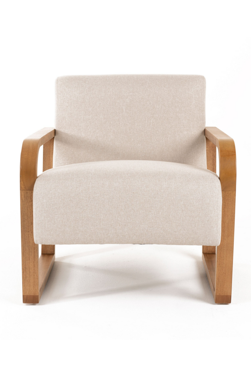 Beige Linen Accent Chair | OROA Modern Sada | Oroatrade.com