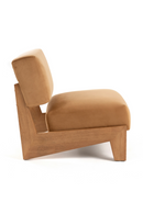 Wood Framed Velvet Lounge Chair | OROA Modern Tucker | Oroatrade.com