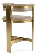 Brown Leather Counter Chair | OROA Modern Boswell | Oroatrade.com