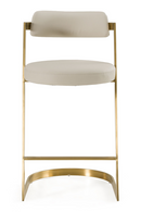 Gold Framed Cantilevered Counter Stool | OROA Modern Shandra | Oroatrade.com