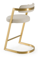 Gold Framed Cantilevered Counter Stool | OROA Modern Shandra | Oroatrade.com