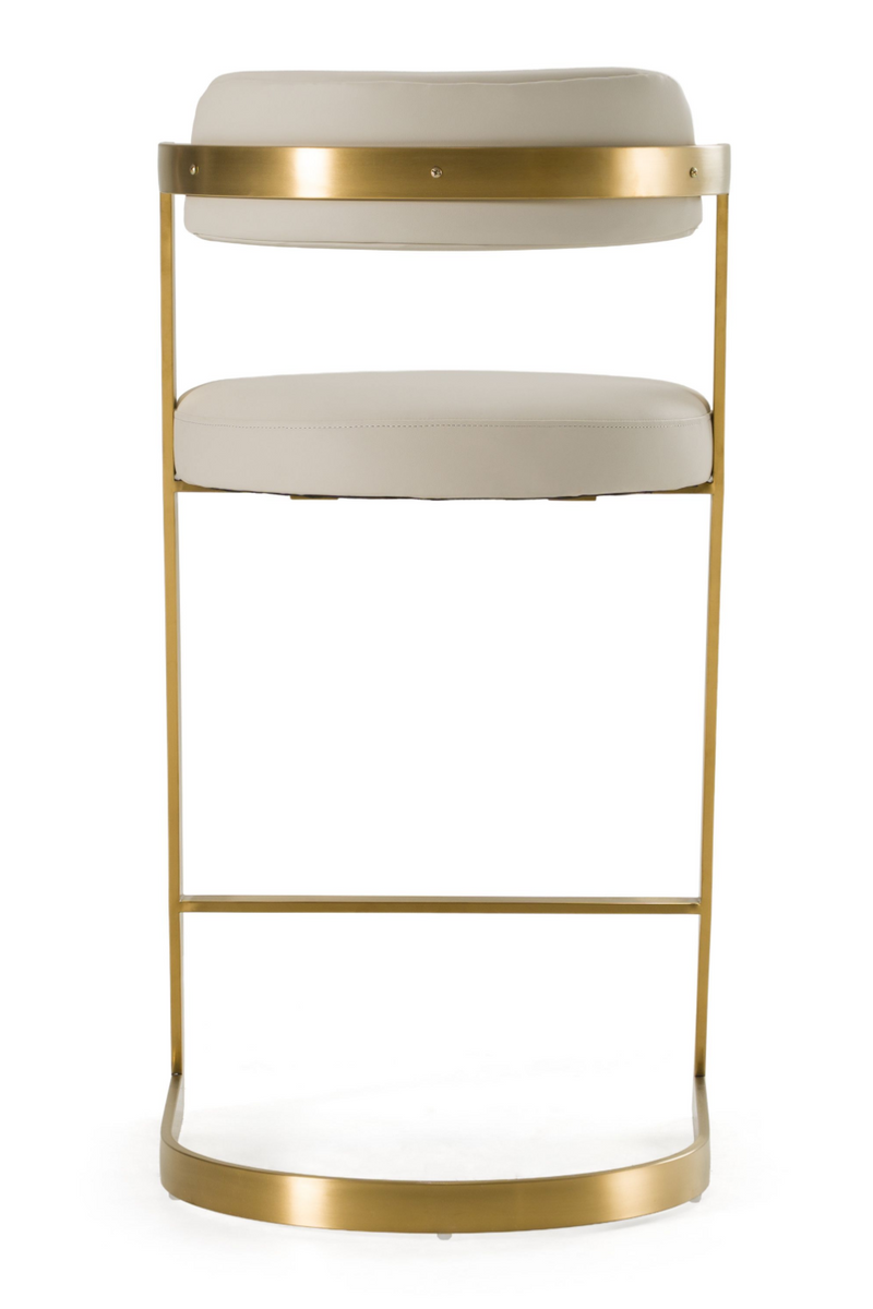 Gold Framed Cantilevered Counter Stool | OROA Modern Shandra | Oroatrade.com