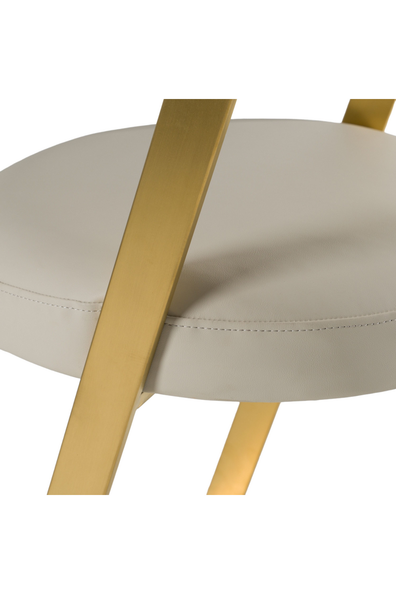 Gold Framed Cantilevered Counter Stool | OROA Modern Shandra | Oroatrade.com