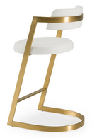 Gold Framed Cantilevered Counter Stool | OROA Modern Shandra | Oroatrade.com