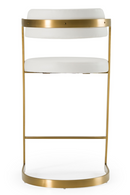 Gold Framed Cantilevered Counter Stool | OROA Modern Shandra | Oroatrade.com