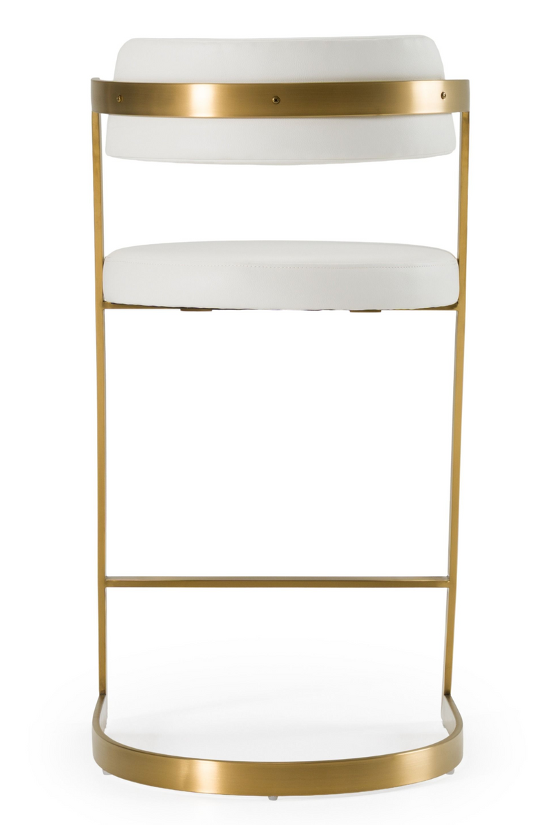 Gold Framed Cantilevered Counter Stool | OROA Modern Shandra | Oroatrade.com