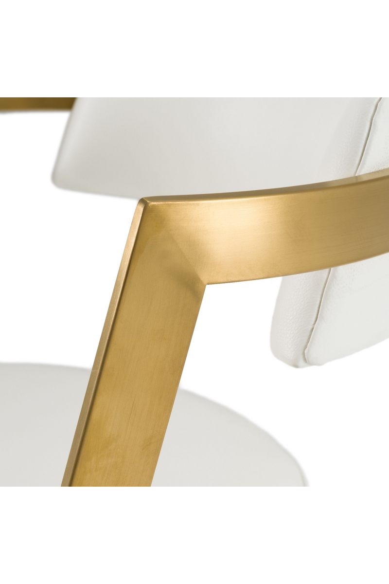 Gold Framed Cantilevered Counter Stool | OROA Modern Shandra | Oroatrade.com