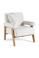 White Fabric Accent Chair | OROA Modern Cynthia | Oroatrade.com