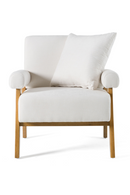White Fabric Accent Chair | OROA Modern Cynthia | Oroatrade.com