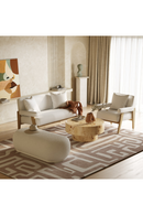 White Fabric Accent Chair | OROA Modern Cynthia | Oroatrade.com