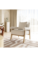 White Fabric Accent Chair | OROA Modern Cynthia | Oroatrade.com