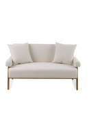 White Fabric Loveseat | OROA Modern Cynthia
