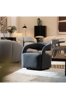 Dark Split-Back Swivel Chair | OROA Modern Dowsett | Oroatrade.com