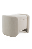 Cream Oval Storage Ottoman | OROA Modern Erin | Oroatrade.com