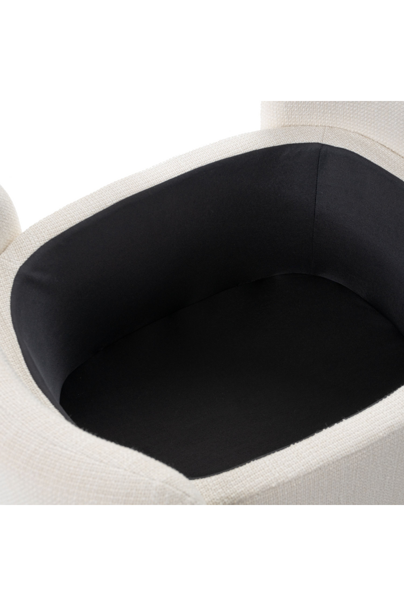 Cream Oval Storage Ottoman | OROA Modern Erin | Oroatrade.com