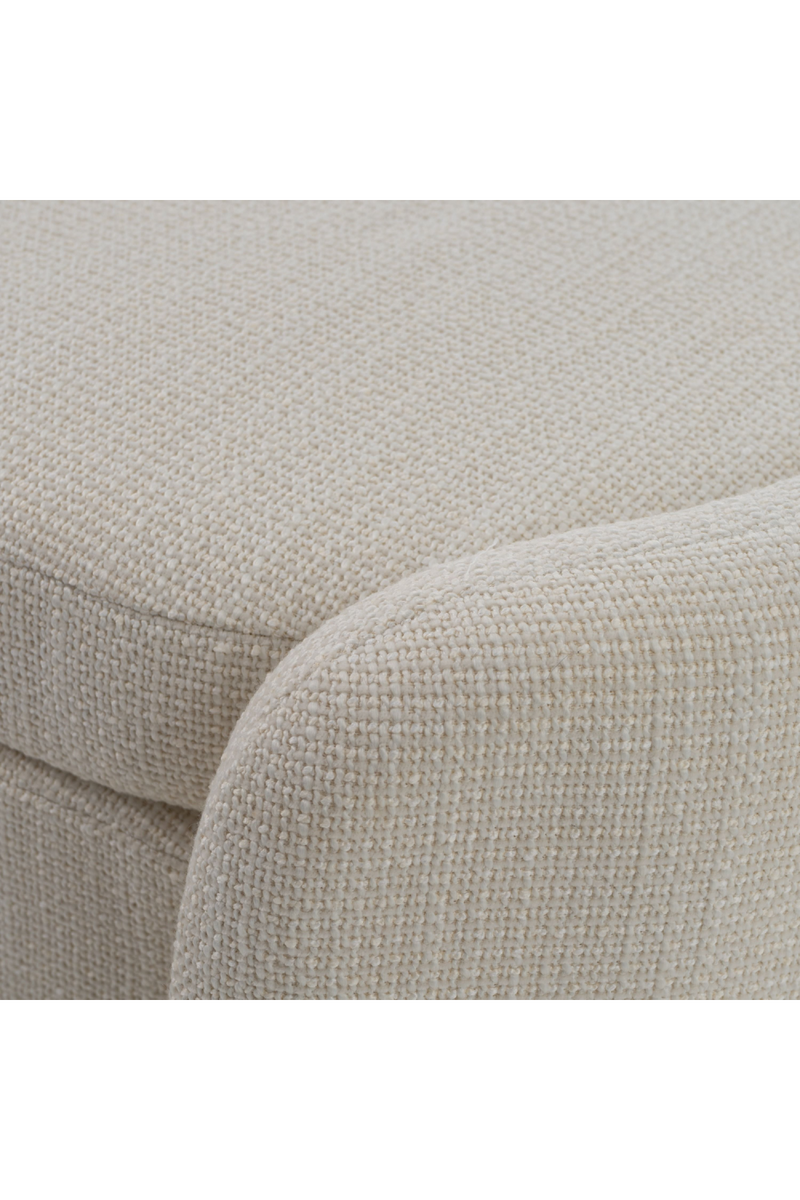 Cream Oval Storage Ottoman | OROA Modern Erin | Oroatrade.com