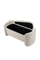 Cream Storage Ottoman Bench | OROA Modern Erin | Oroatrade.com