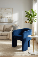 Three-Legged Velvet Accent Chair | OROA Modern Kyle