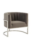 Velvet Channel-Tufted Accent Chair | OROA Modern Landau | Oroatrade.com