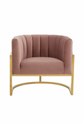 Velvet Channel-Tufted Accent Chair | OROA Modern Landau | Oroatrade.com