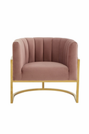 Velvet Channel-Tufted Accent Chair | OROA Modern Landau | Oroatrade.com