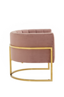 Velvet Channel-Tufted Accent Chair | OROA Modern Landau | Oroatrade.com