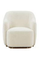White Sherpa Upholstered Accent Chair | OROA Modern Masha | Oroatrade.com