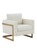 Metal Framed Square Accent Chair | OROA Modern Prince | Oroatrade.com