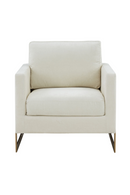 Metal Framed Square Accent Chair | OROA Modern Prince