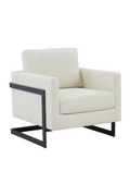 Metal Framed Square Accent Chair | OROA Modern Prince | Oroatrade.com