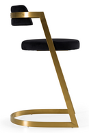 Gold Framed Cantilevered Counter Stool | OROA Modern Shandra | Oroatrade.com