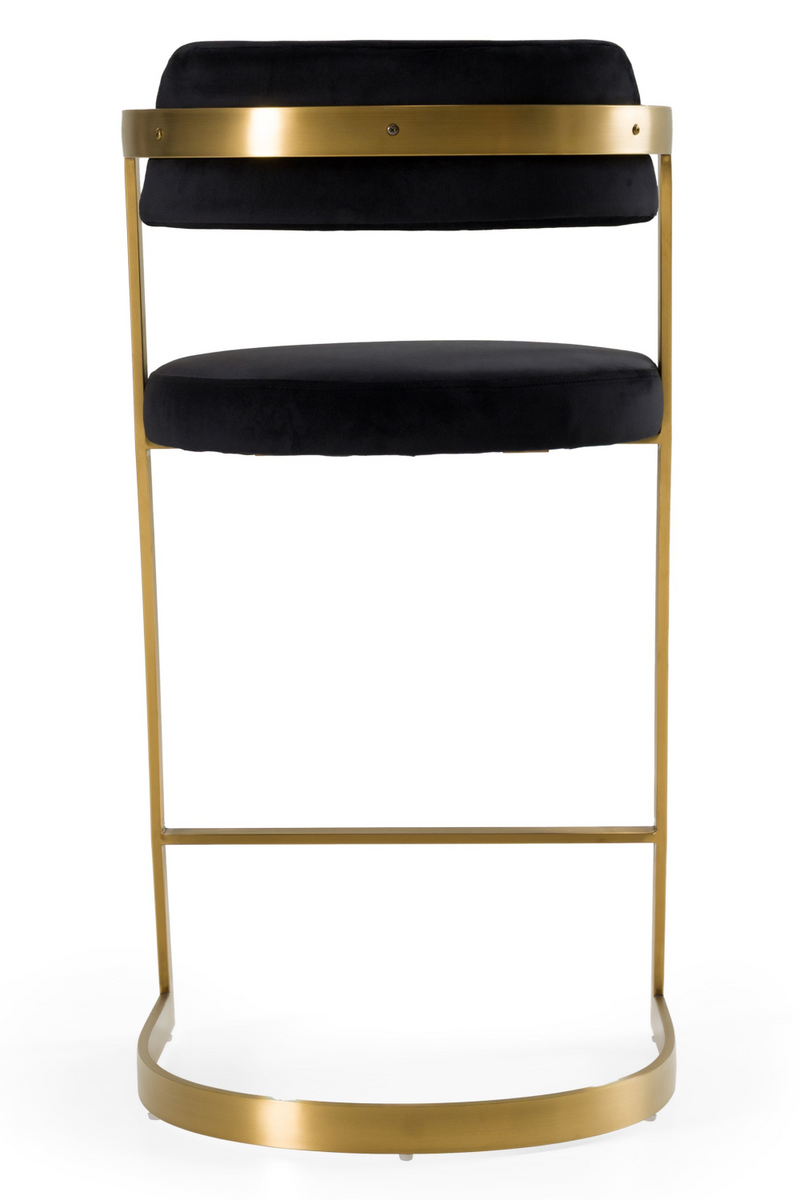 Gold Framed Cantilevered Counter Stool | OROA Modern Shandra | Oroatrade.com