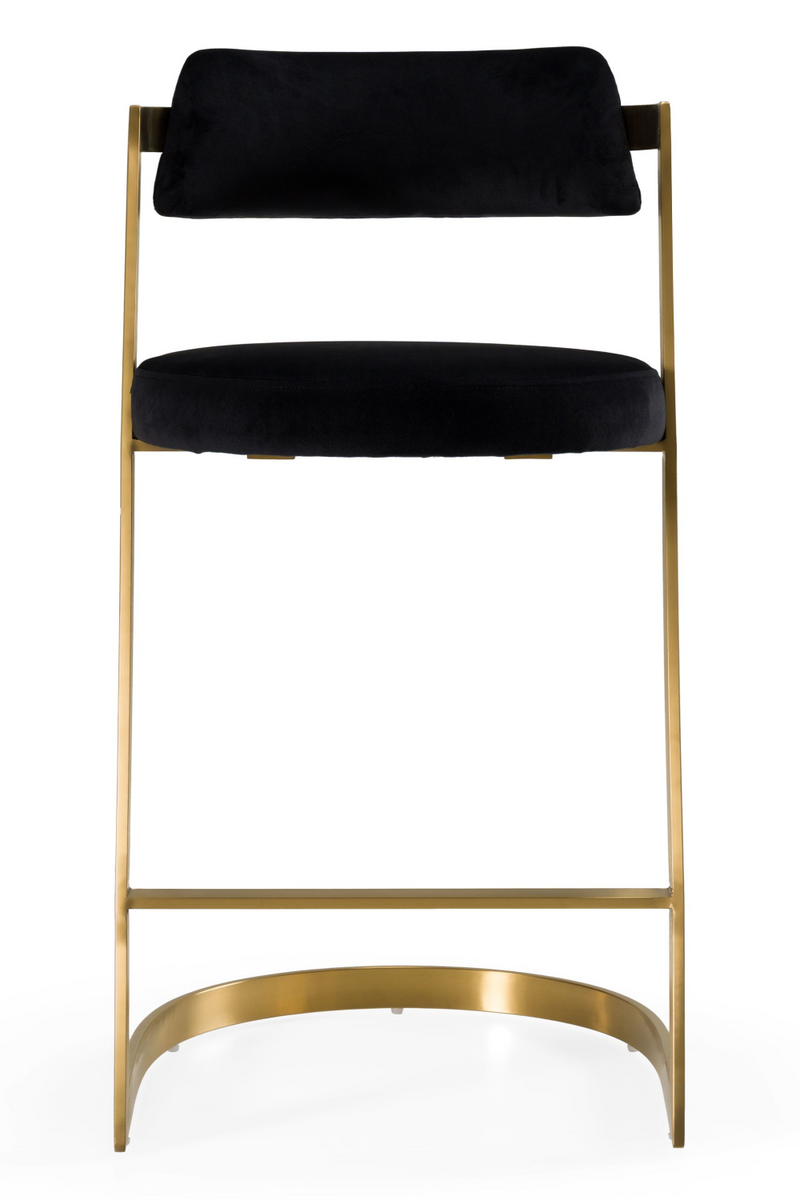 Gold Framed Cantilevered Counter Stool | OROA Modern Shandra | Oroatrade.com