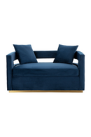 Blue Velvet Loveseat | OROA Modern Wells | Oroatrade.com