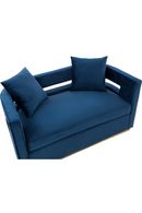Blue Velvet Loveseat | OROA Modern Wells | Oroatrade.com