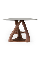 Gray Glass Oval Dining Table | OROA Modern Christine