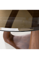 Gray Glass Oval Dining Table | OROA Modern Christine