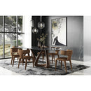 Gray Glass Oval Dining Table | OROA Modern Christine