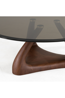 Round Gray Glass Coffee Table | OROA Modern Christine | Oroatrade.com