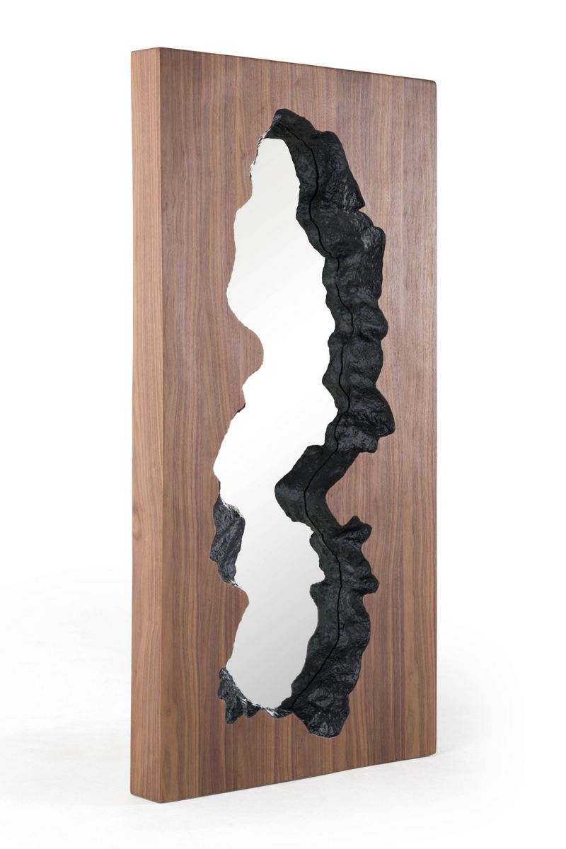 Walnut Leaning Floor Mirror | OROA Modern Timber | Oroatrade.com