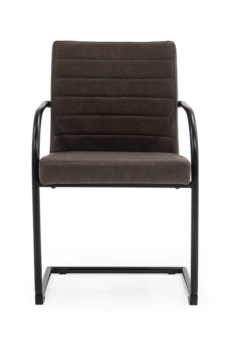 Vegan Leather Cantilevered Dining Chair | OROA Modern Ivey | Oroatrade.com