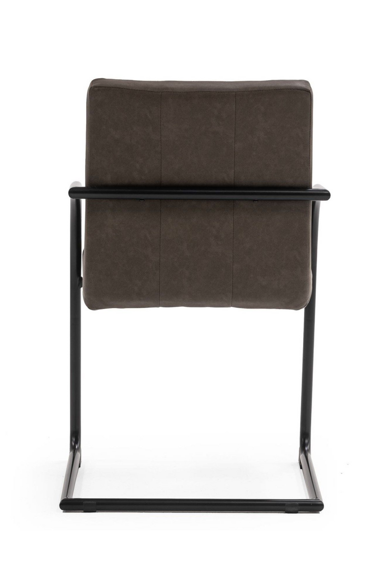 Vegan Leather Cantilevered Dining Chair | OROA Modern Ivey | Oroatrade.com