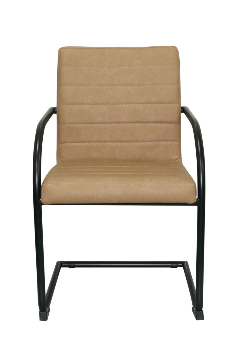 Vegan Leather Cantilevered Dining Chair | OROA Modern Ivey | Oroatrade.com