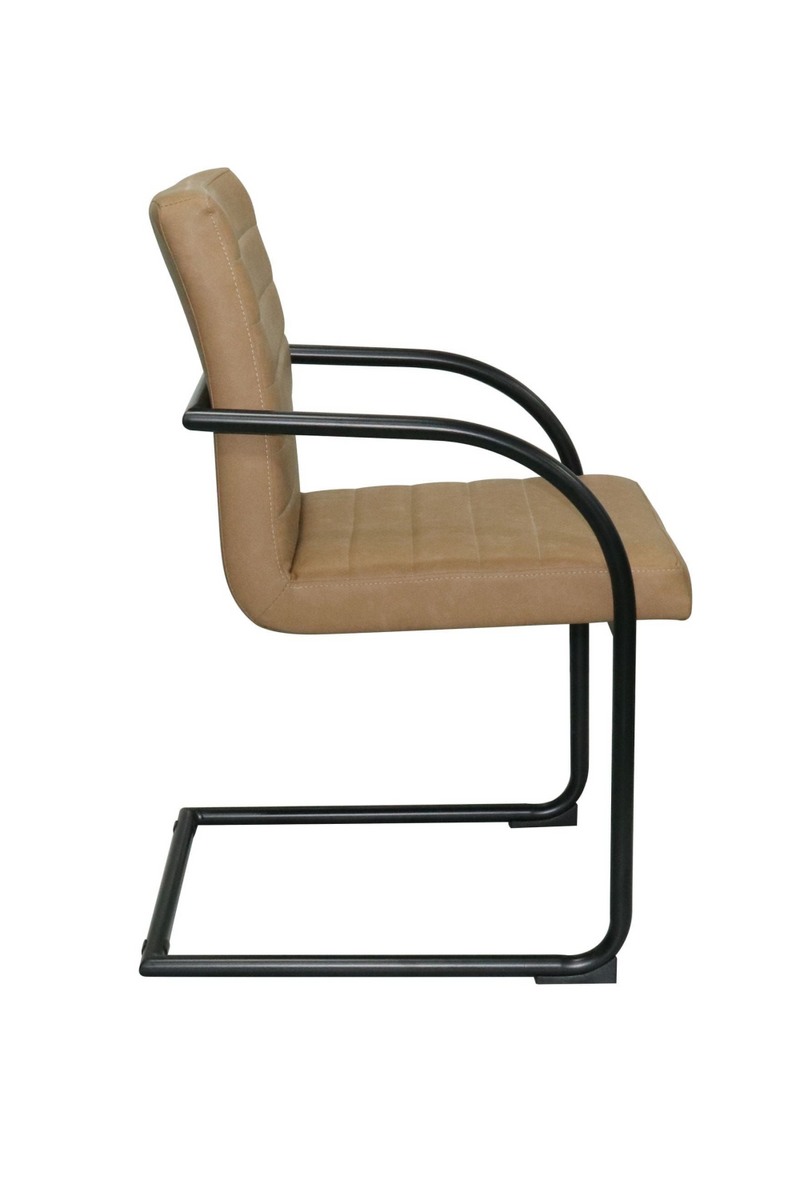 Vegan Leather Cantilevered Dining Chair | OROA Modern Ivey | Oroatrade.com