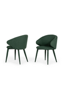 Green Linen Dining Chairs (2) | OROA Modern Keller | Oroatrade.com