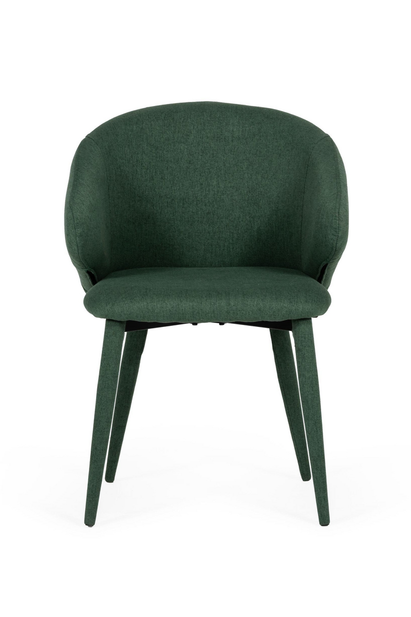 Green Linen Dining Chairs (2) | OROA Modern Keller | Oroatrade.com
